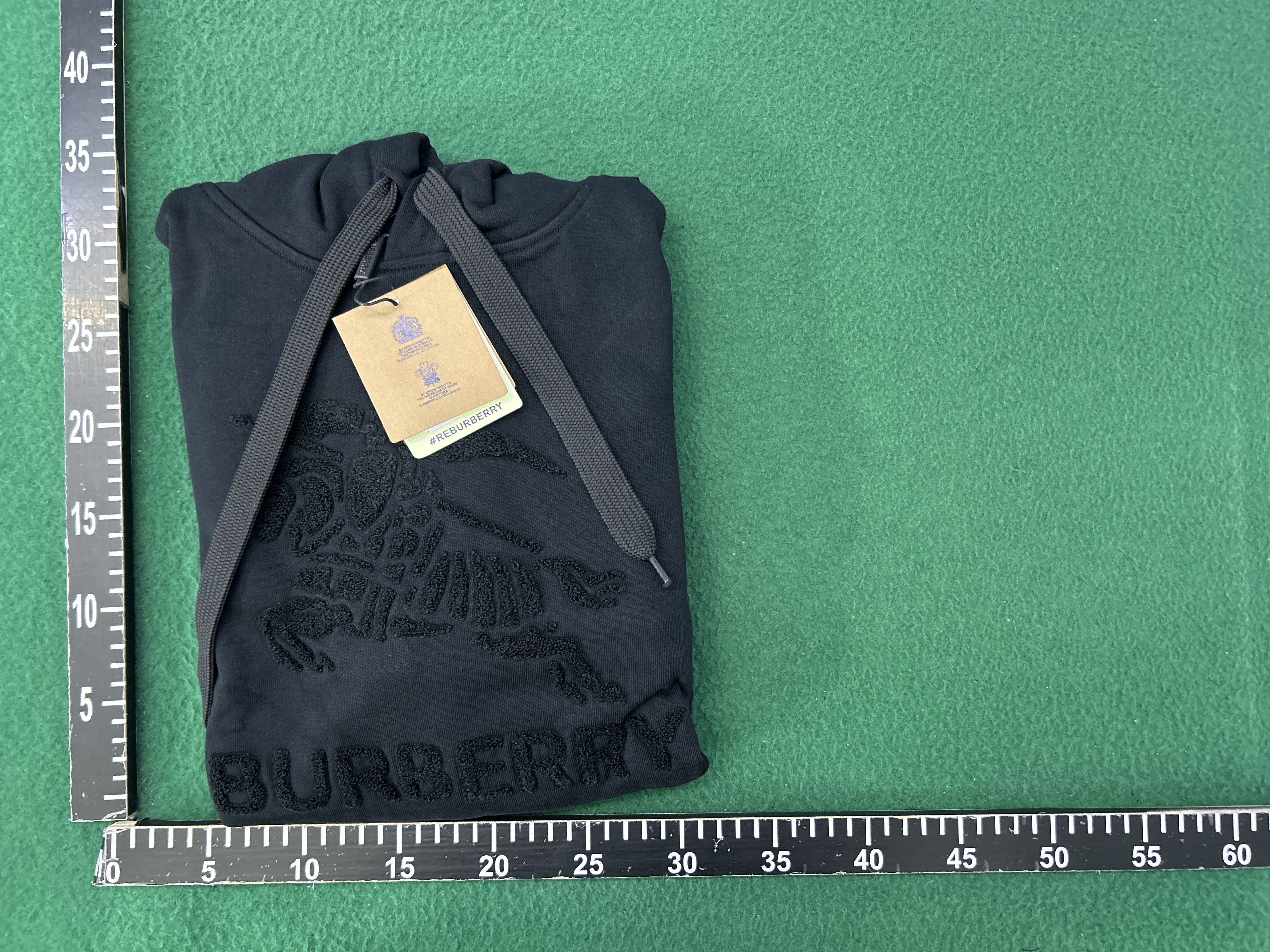 QC Photo - Burberry Towel Embroidery Horse Knight Logo Hoodie