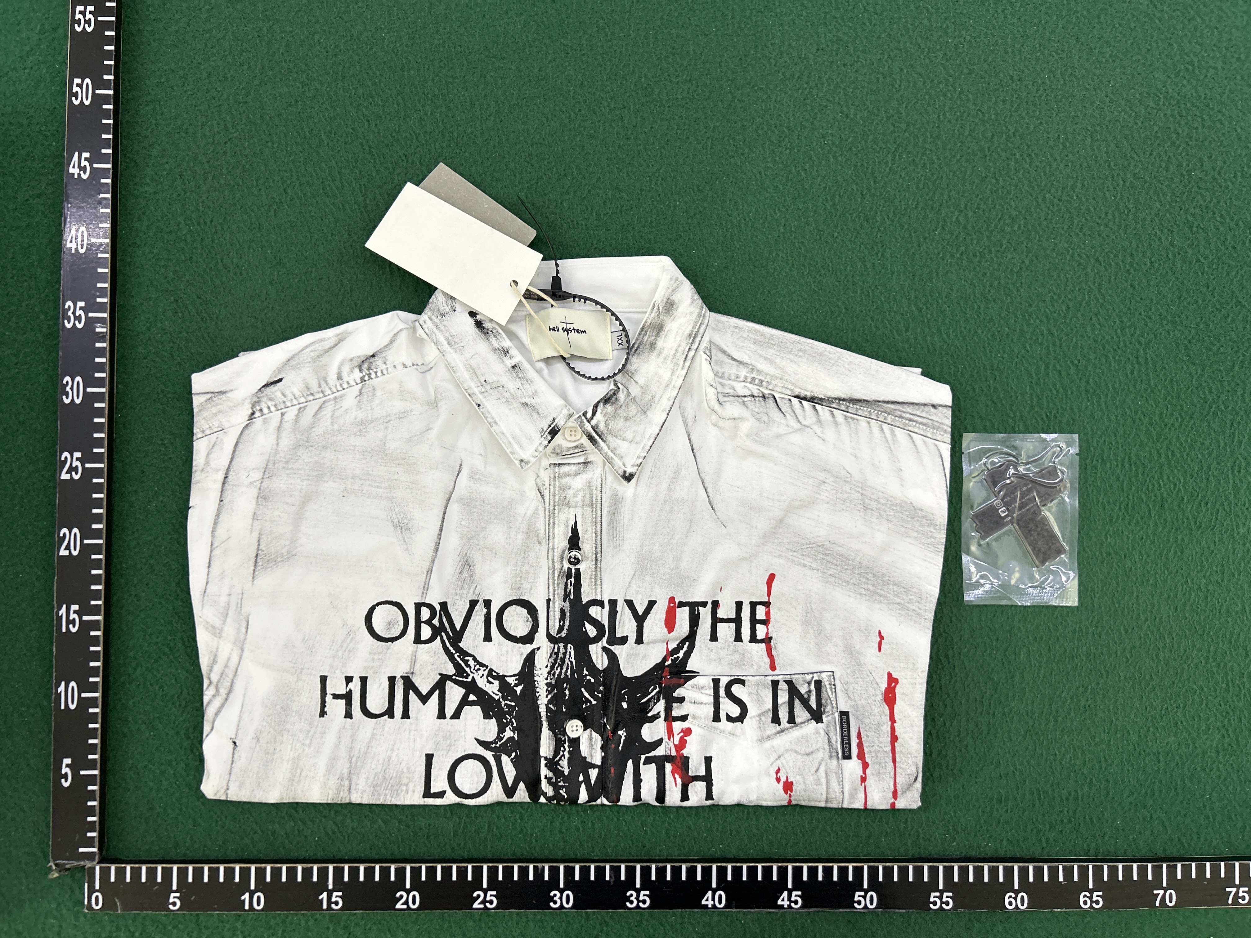 QC Photo - Hell System Distressed Short Sleeve Shirt