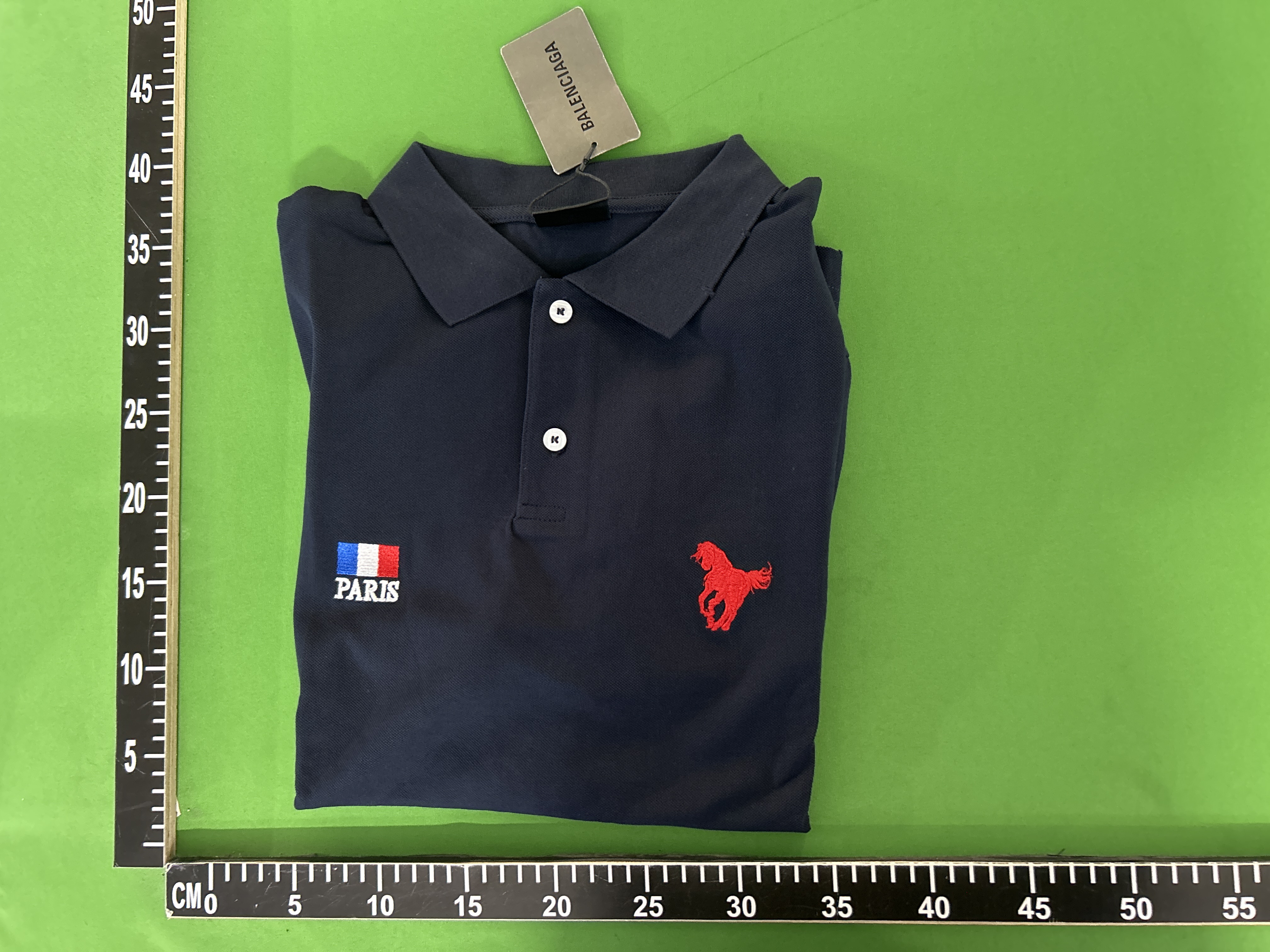 QC Photo - Balenciaga Polo Shirt Navy