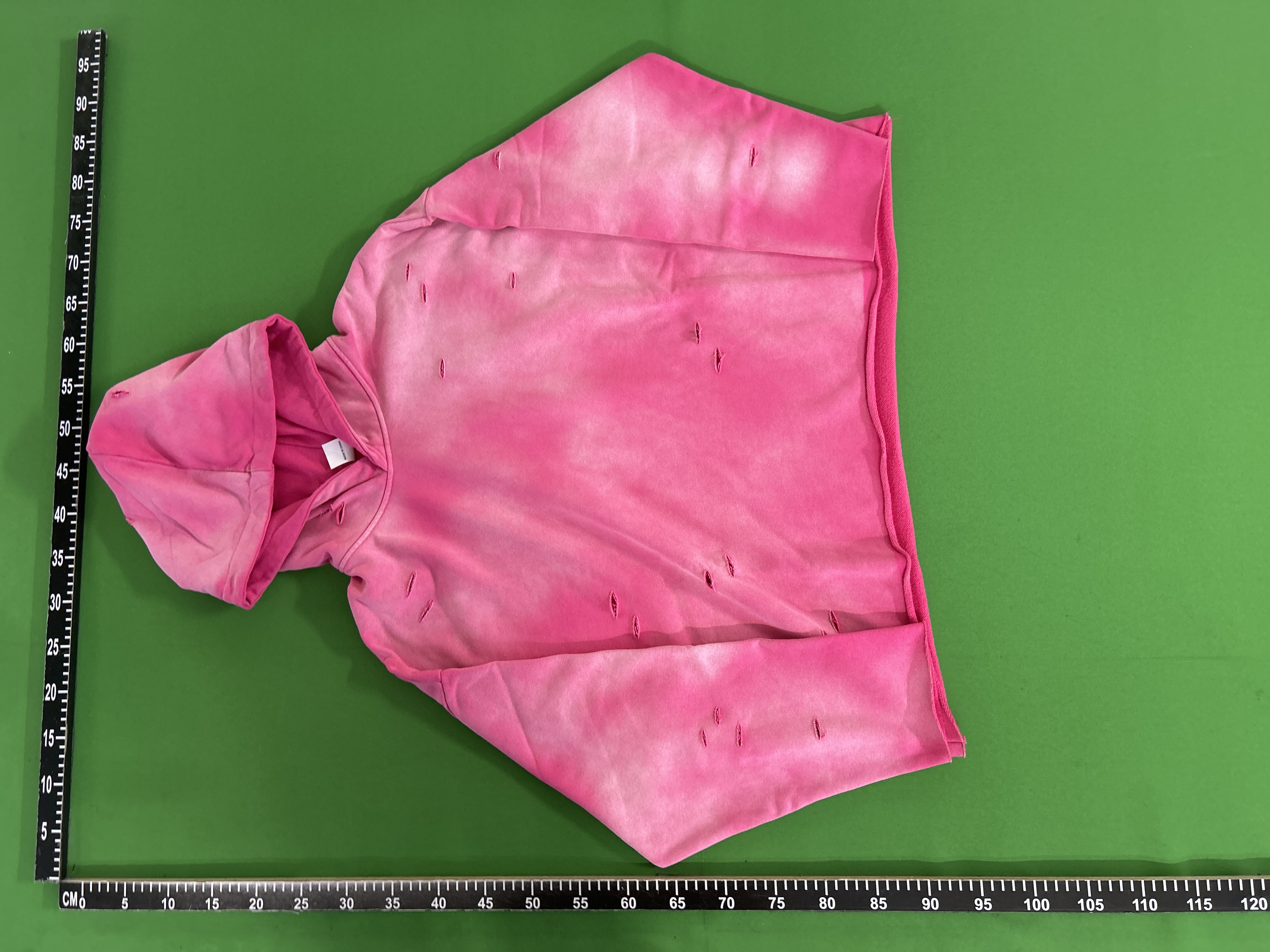 QC Photo - Unbranded Washed Blank Distressed Hoodies