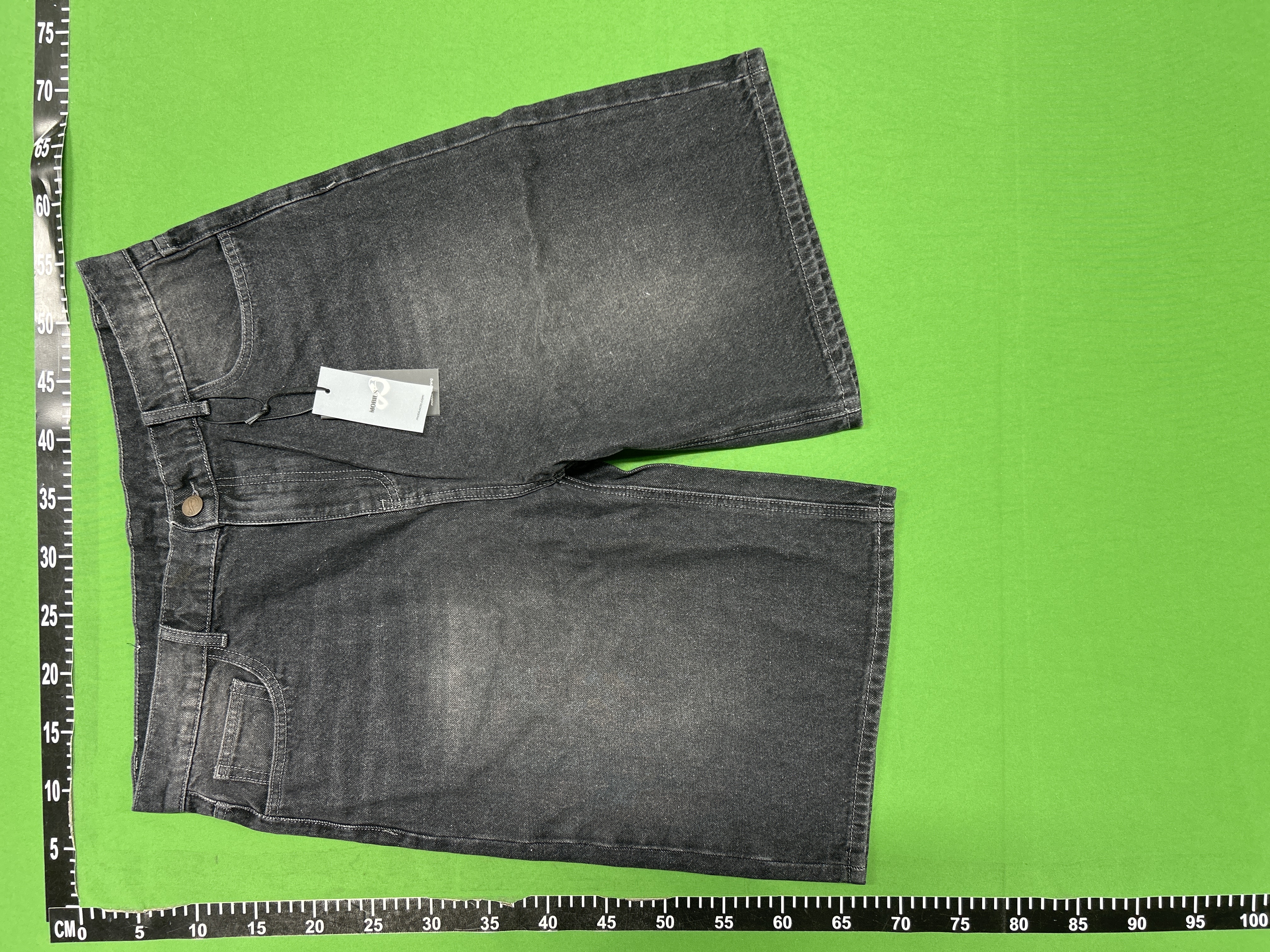 QC Photo - Mobius Dragon Denim Shorts Blue