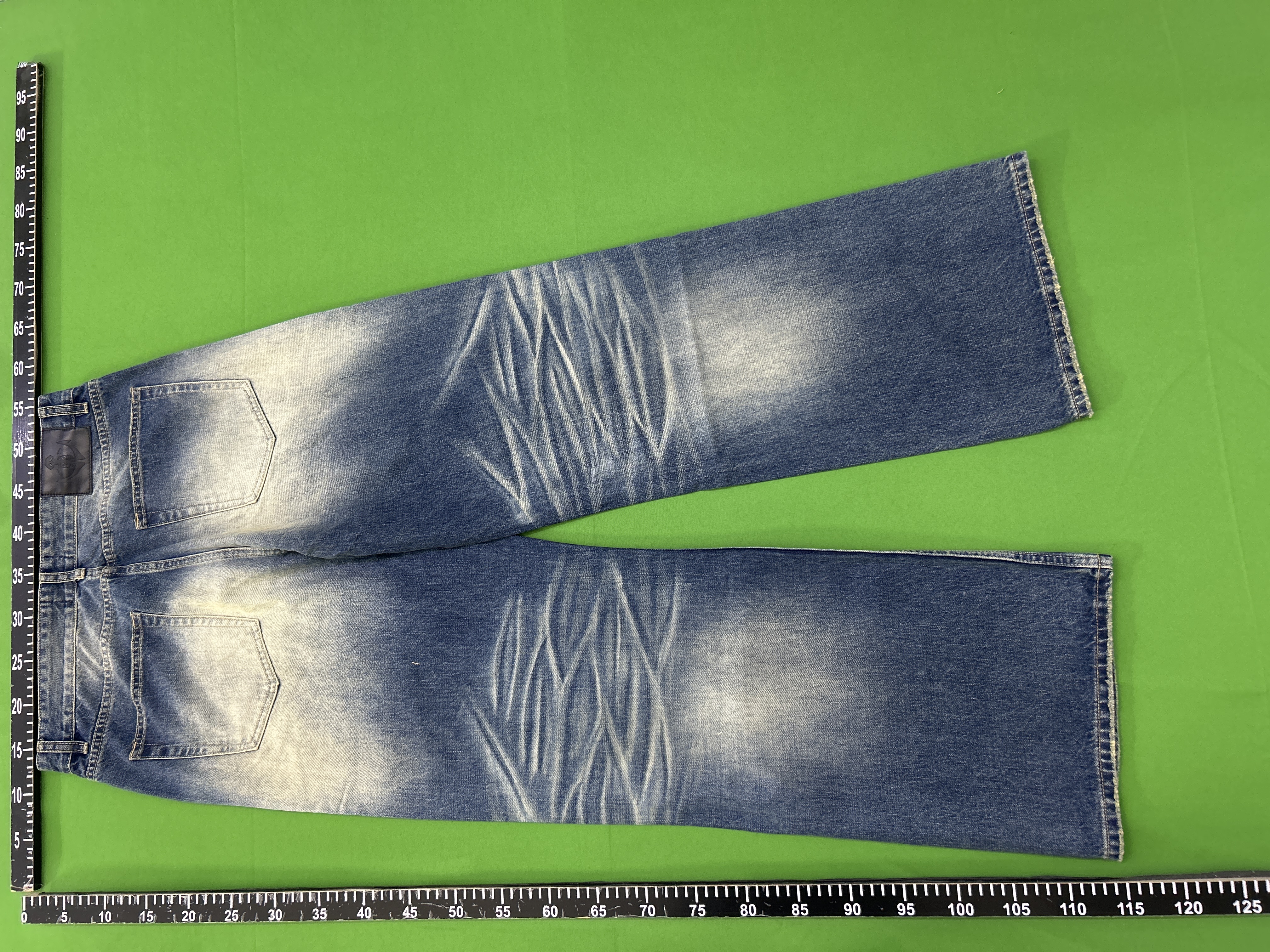 QC Photo - WANNA LAB Light Blue Whisker Jeans
