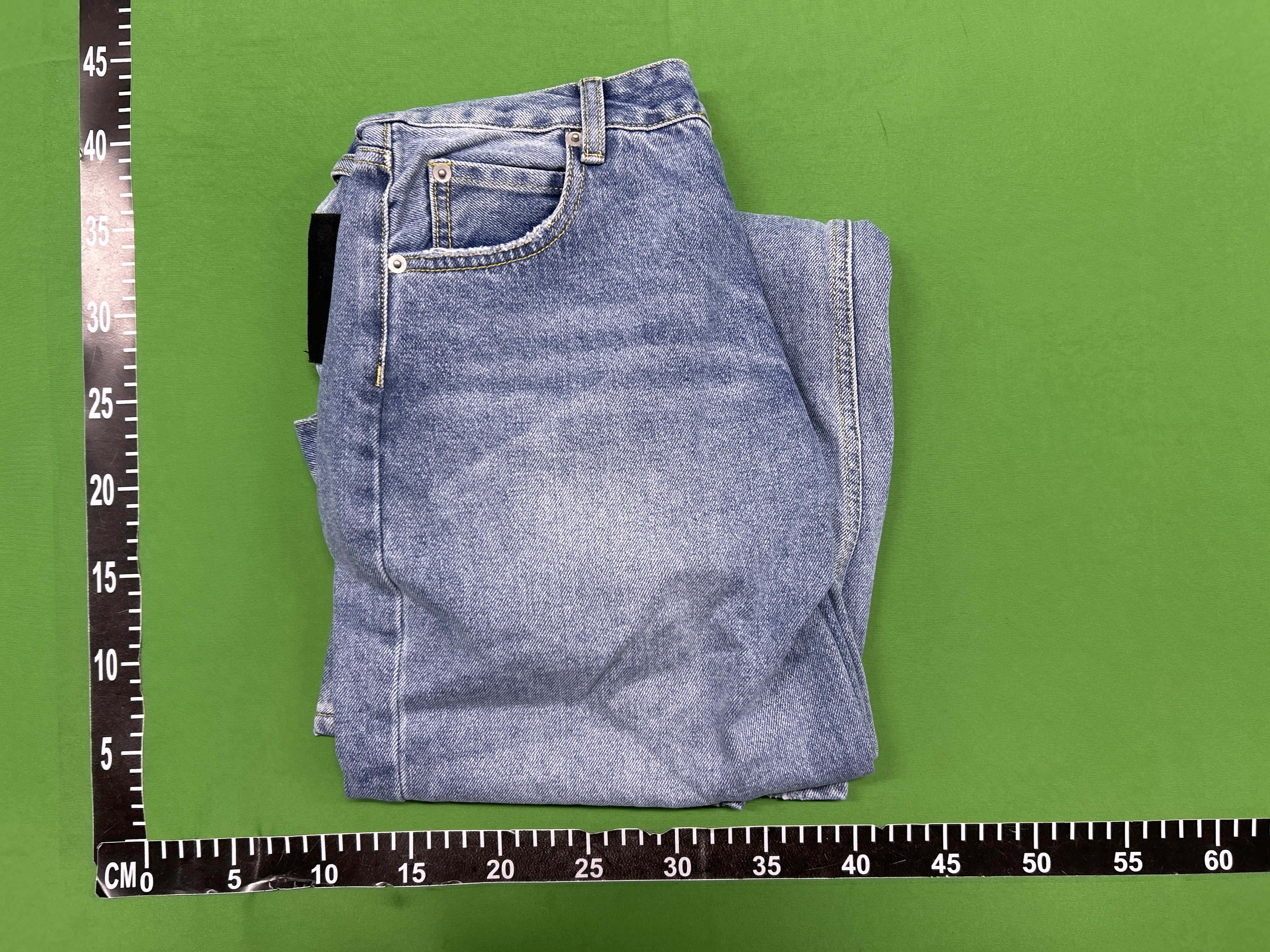 QC Photo - Vuja De 009 Blue Baggy Washed Jeans