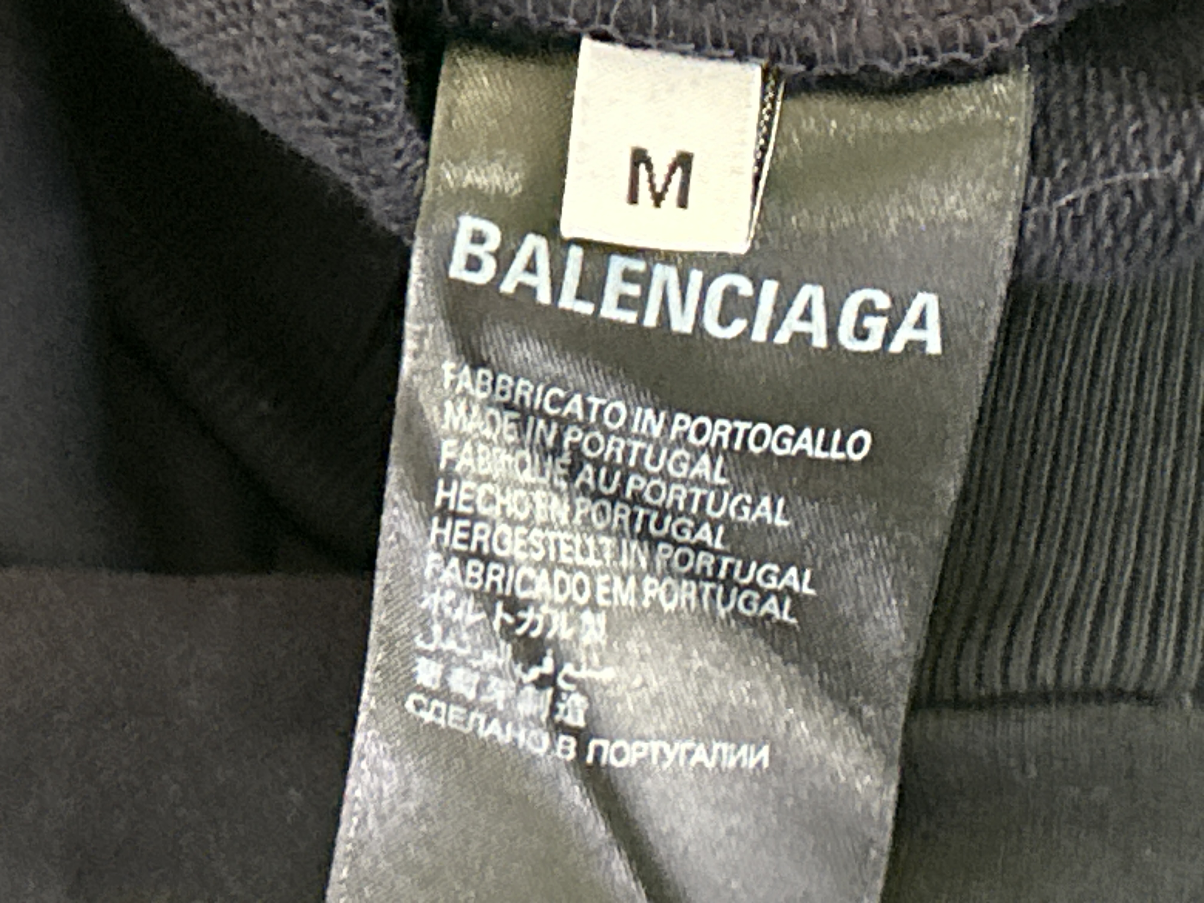 QC Photo - Balenciaga Dirty Blue Polo Zip-Up Hoodie