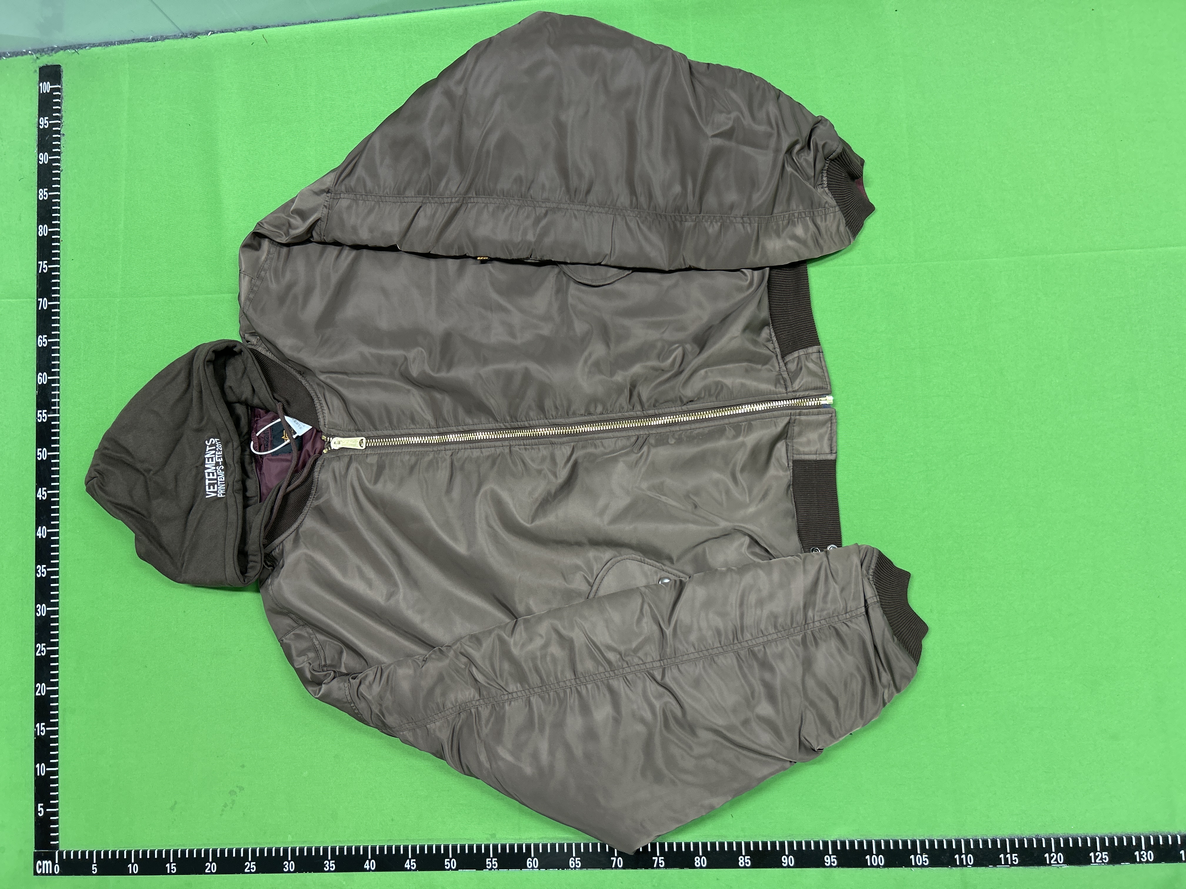 QC Photo - Vetements SS17 Reversible Bomber Jacket Brown