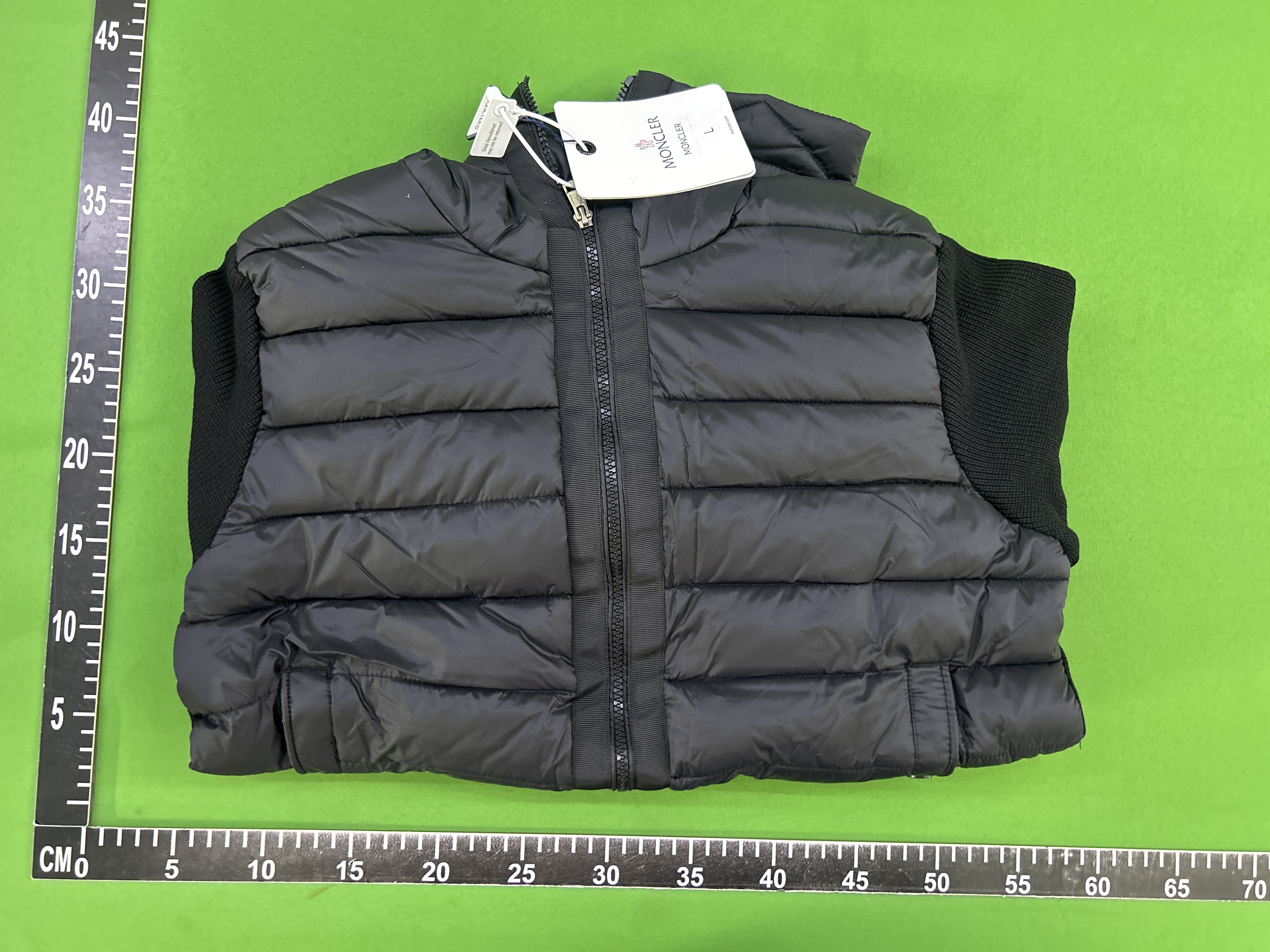 QC Photo - Knitted patchwork down jacket