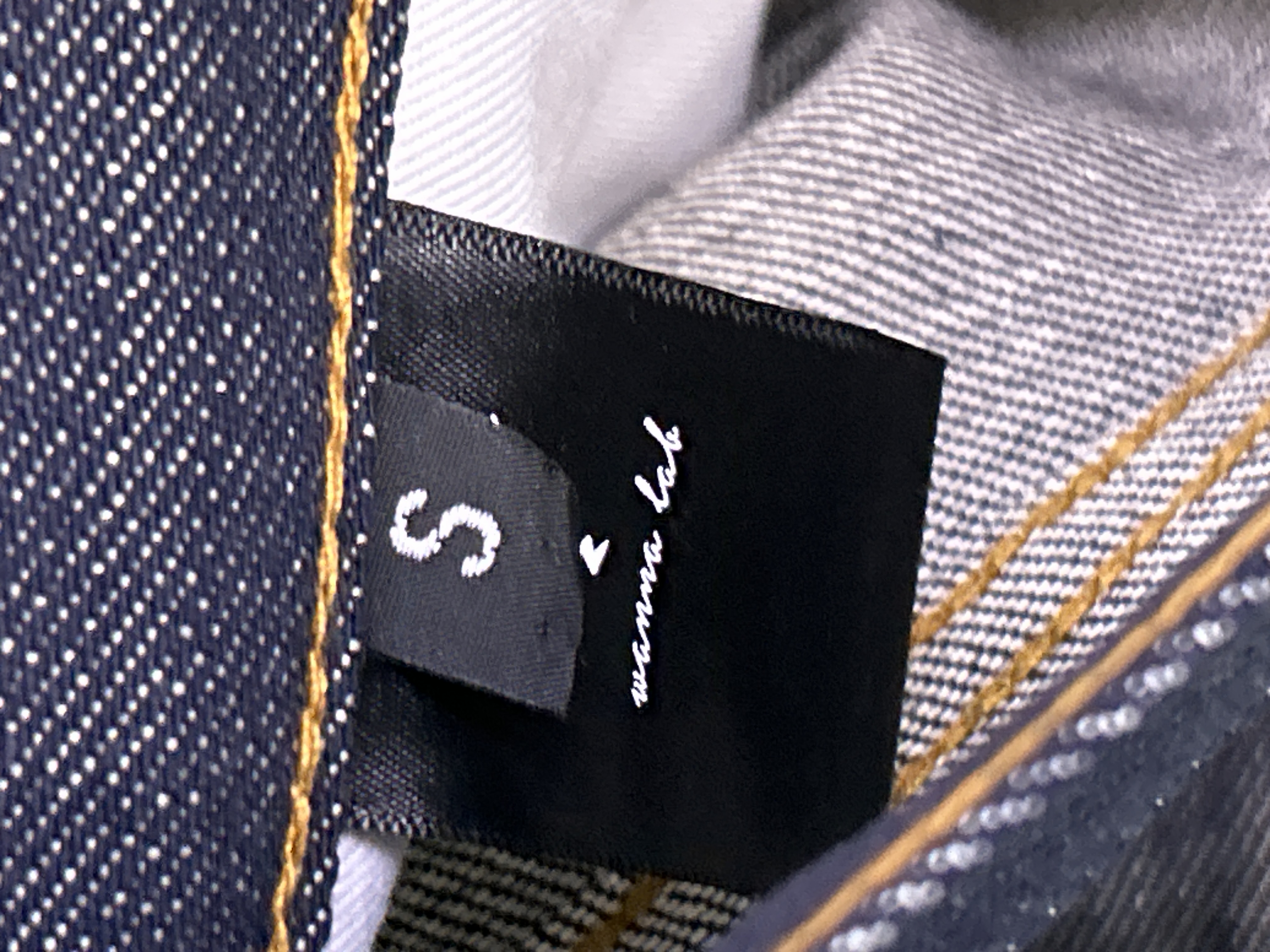 QC Photo - WANNA LAB Double Waisted Raw Denim Pants