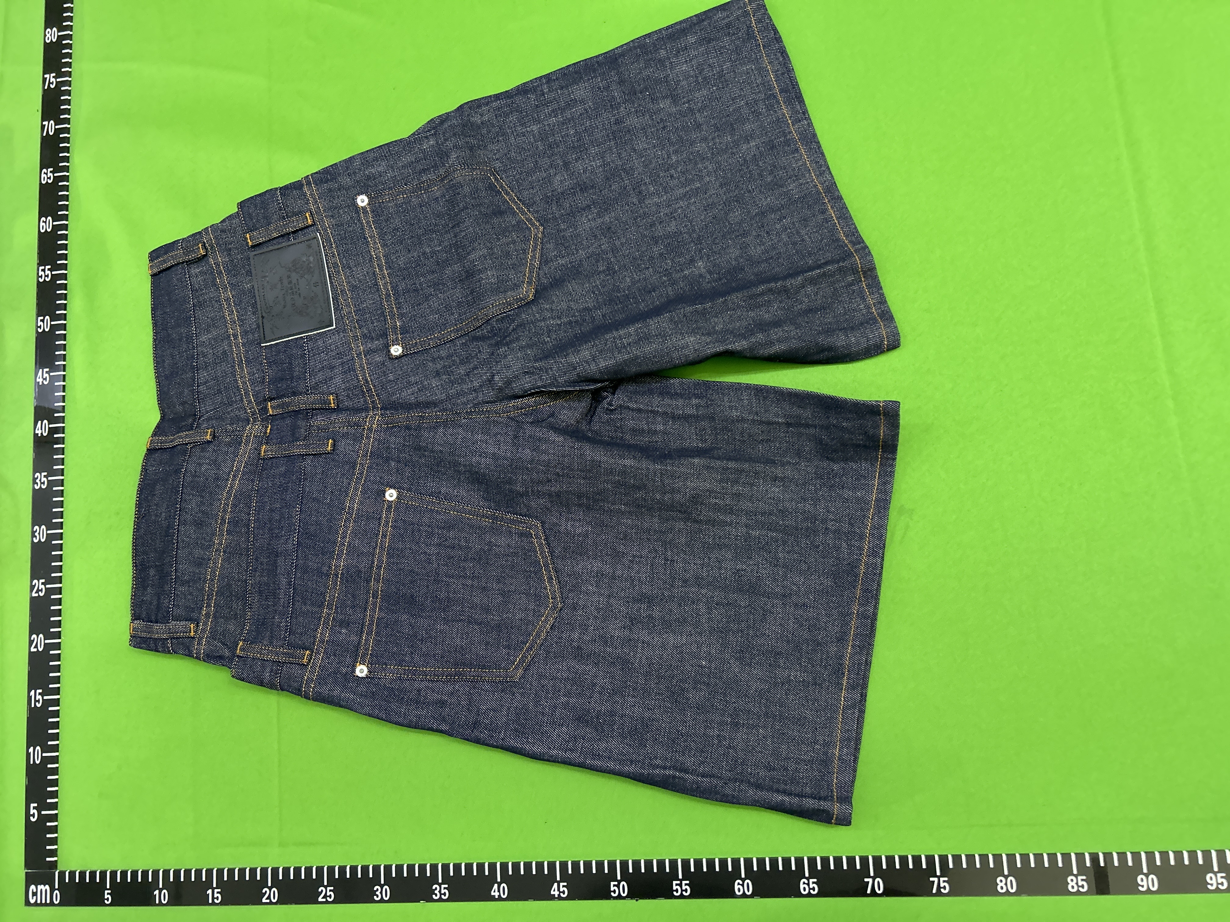 QC Photo - WANNA LAB Double Waisted Raw Denim Pants