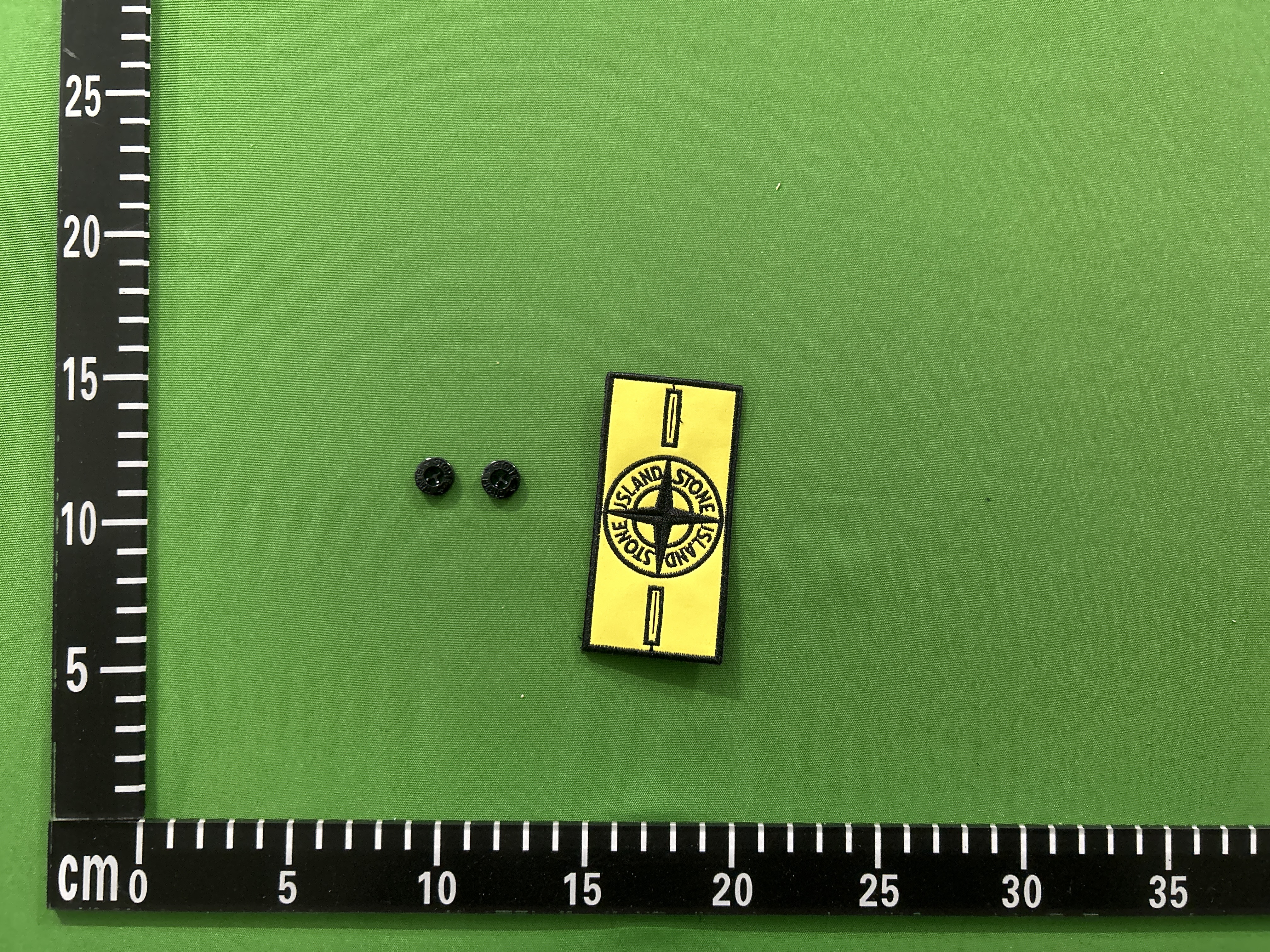 QC Photo - Glow In The Dark Stone Island Badges