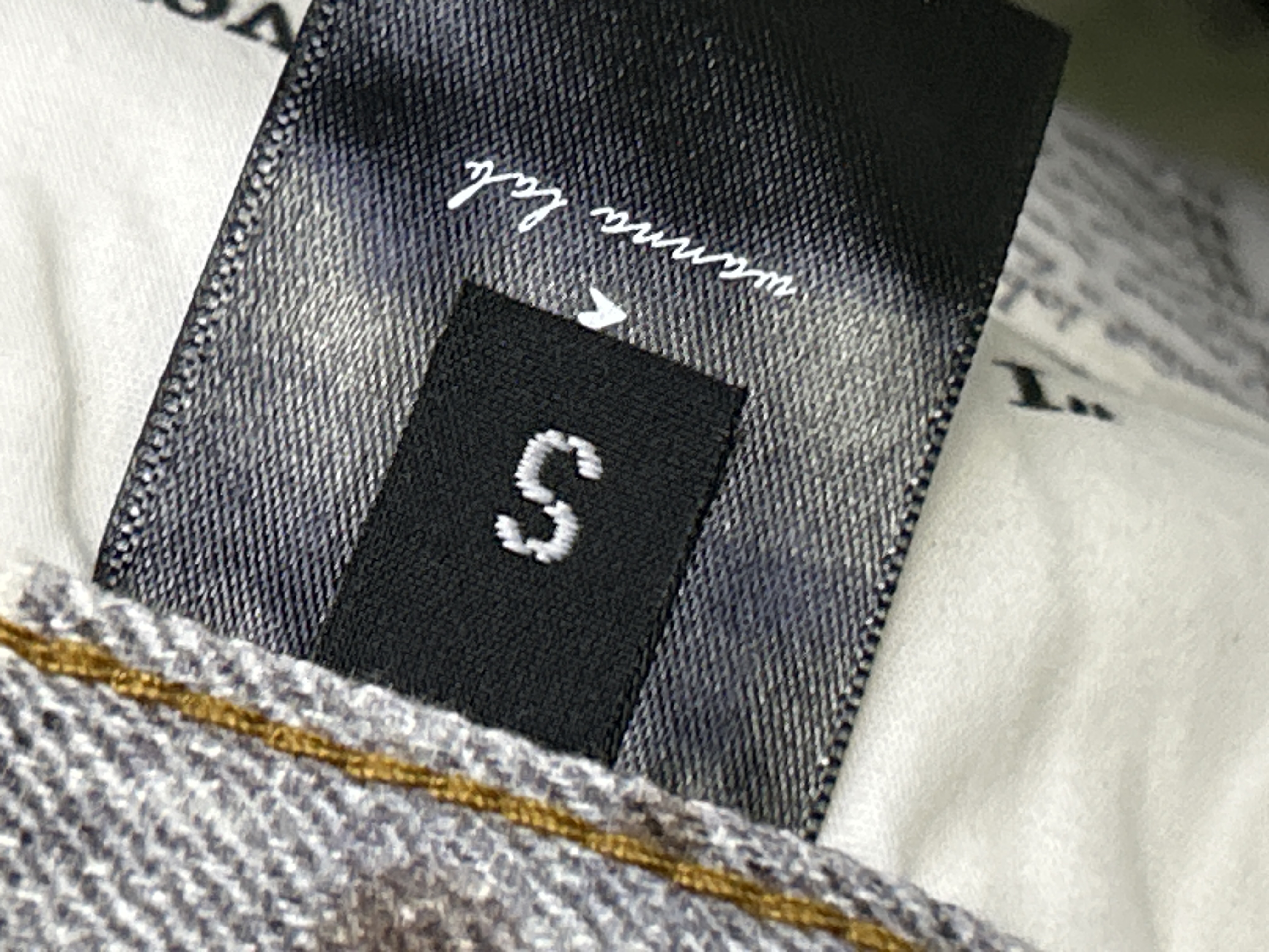 QC Photo - WANNA LAB Ice Blue Distressed Flared Jeans