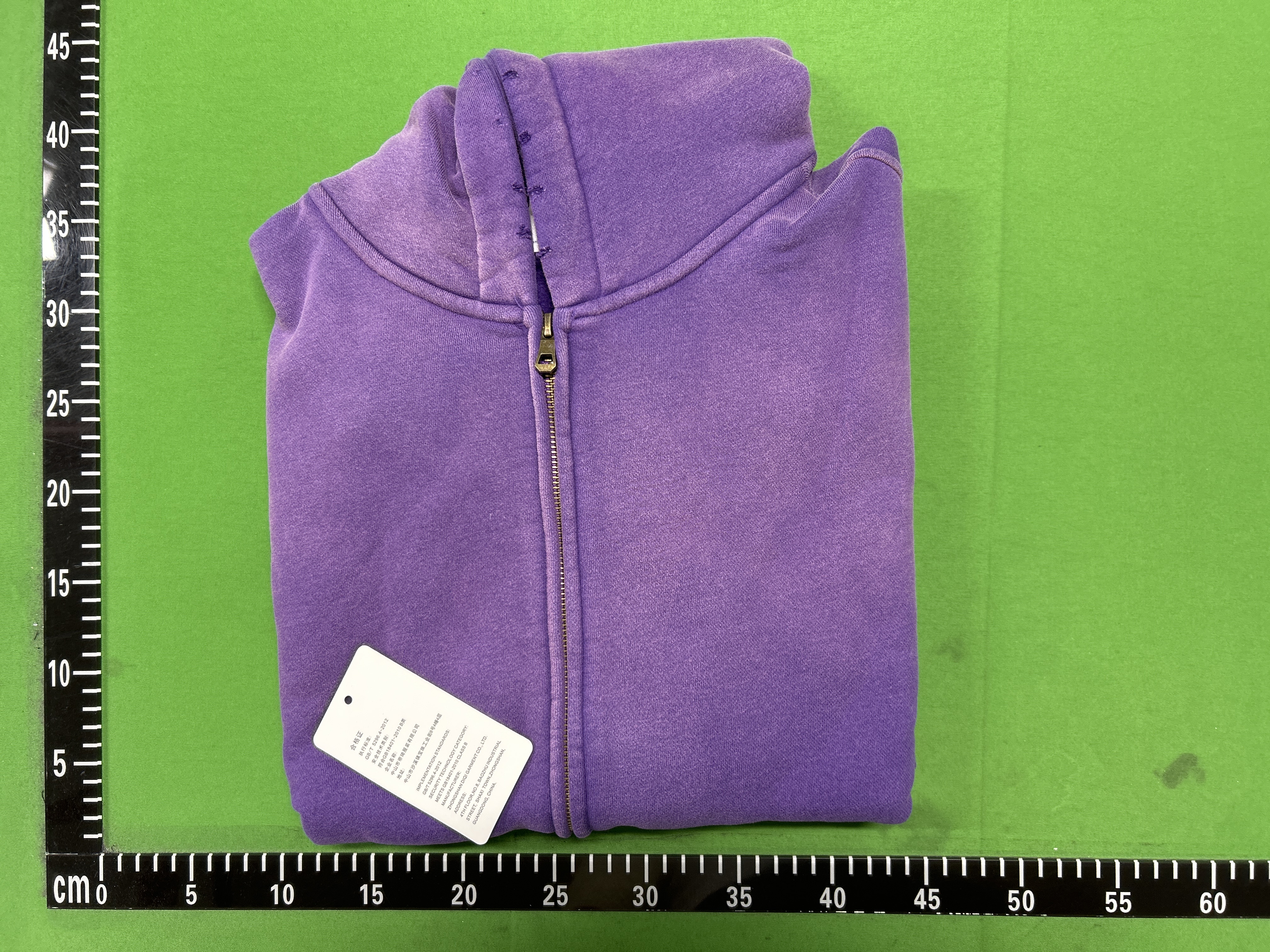 QC Photo - Unbranded Blank Washed Zip-Up Hoodies #2