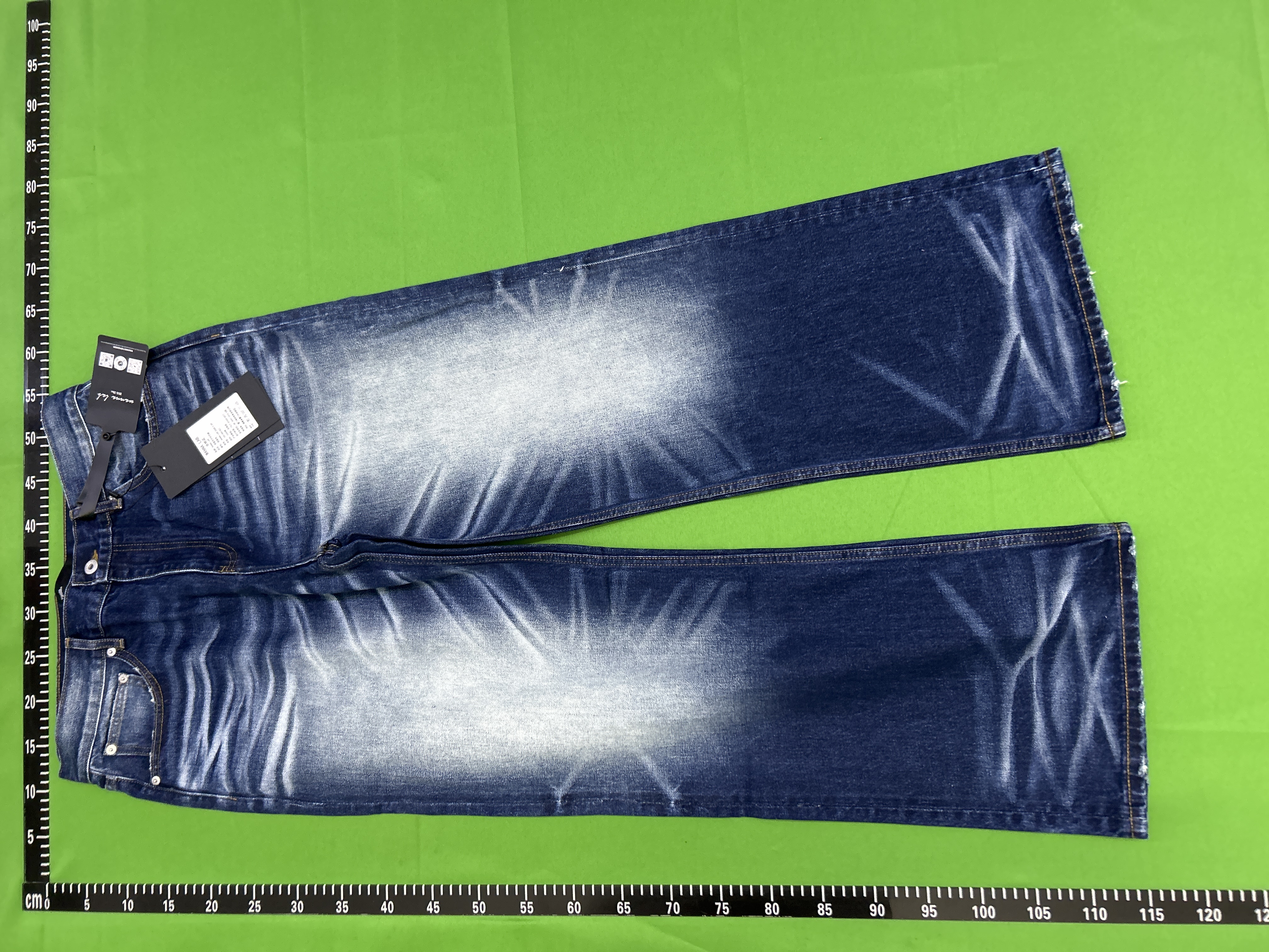 QC Photo - WANNA LAB Dark Blue Washed Jeans
