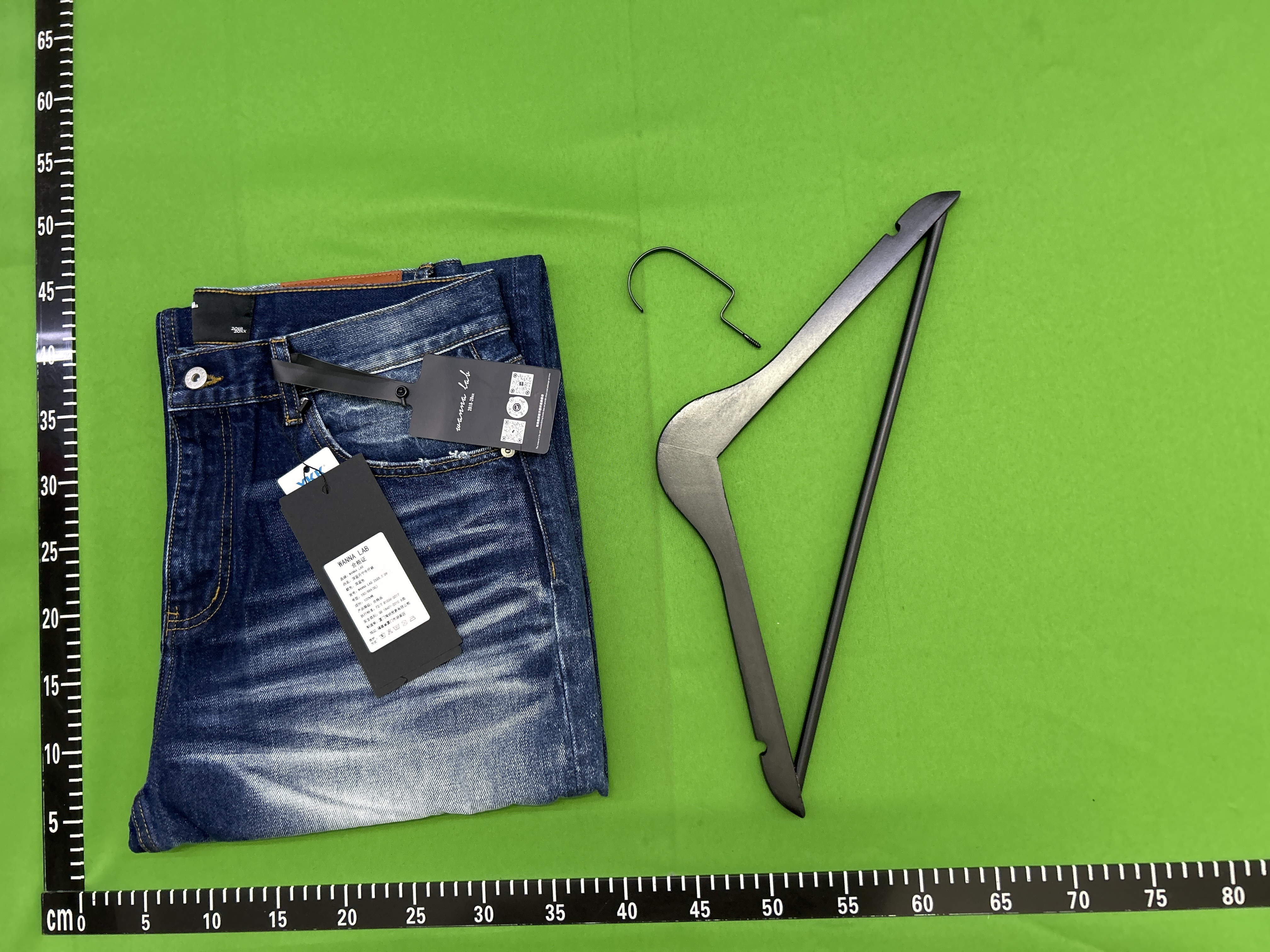 QC Photo - WANNA LAB Dark Blue Washed Jeans