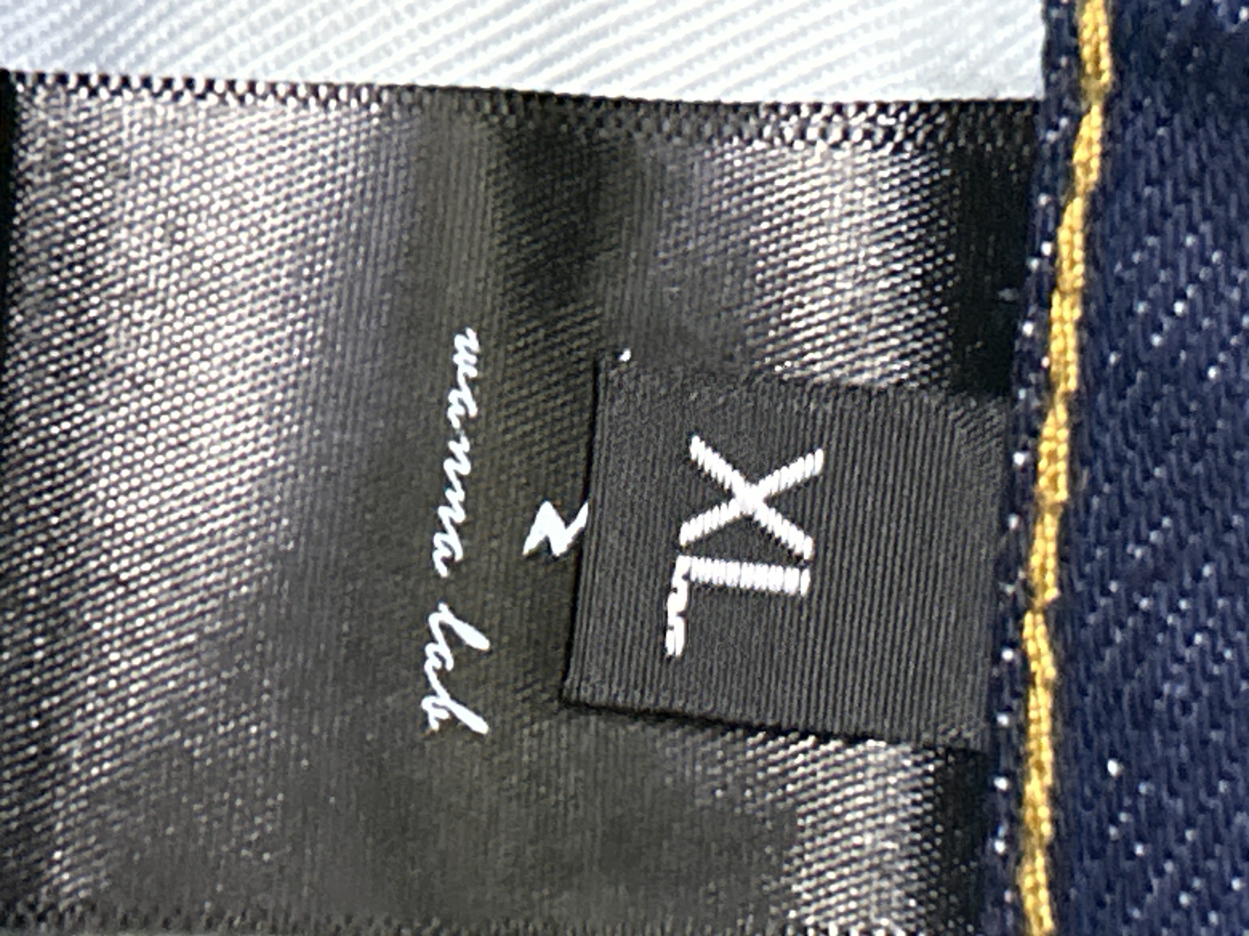 QC Photo - WANNA LAB Dark Blue Washed Jeans