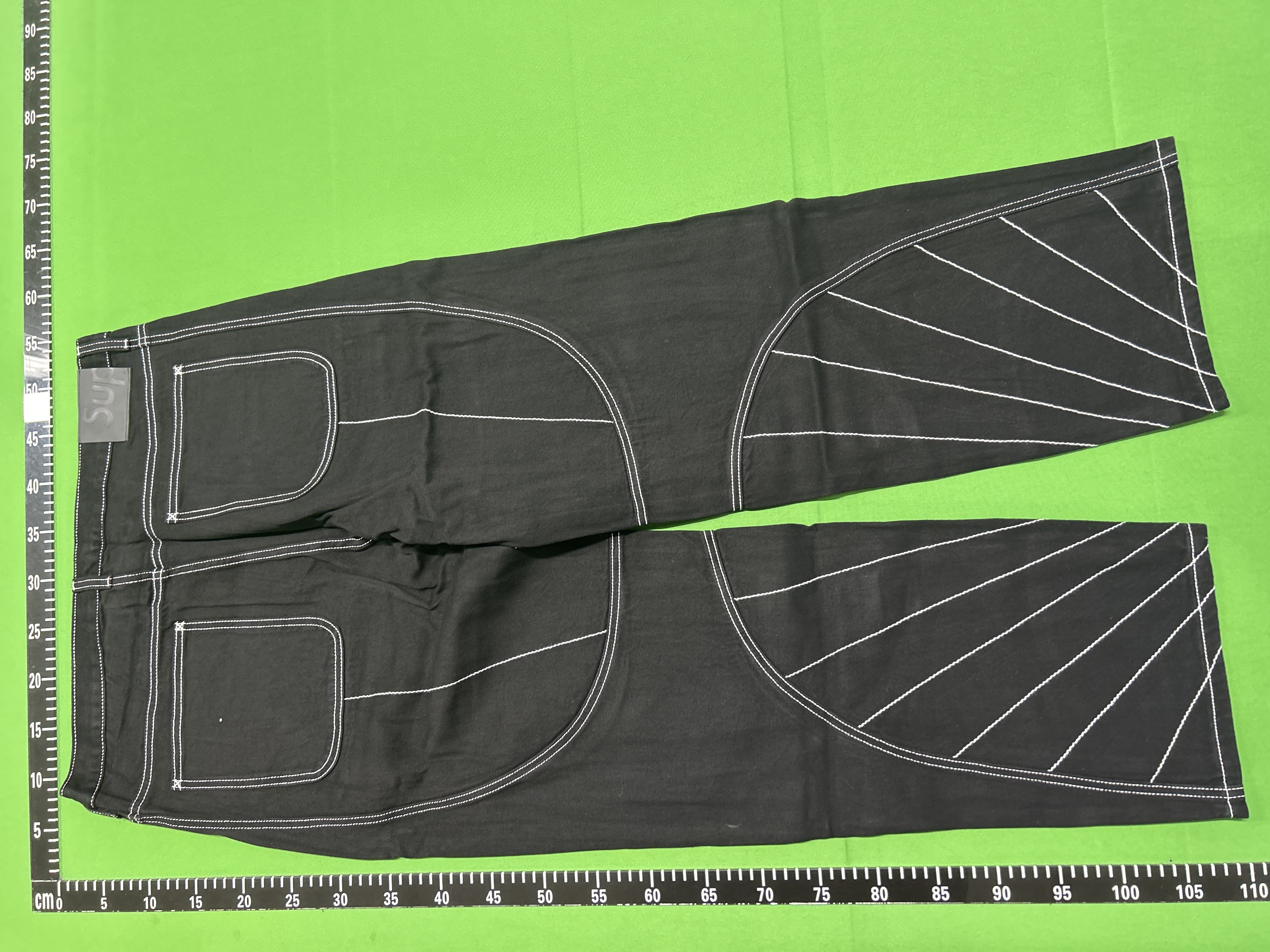 QC Photo - Supreme Radial Embroidered Denim Trucker Jacket