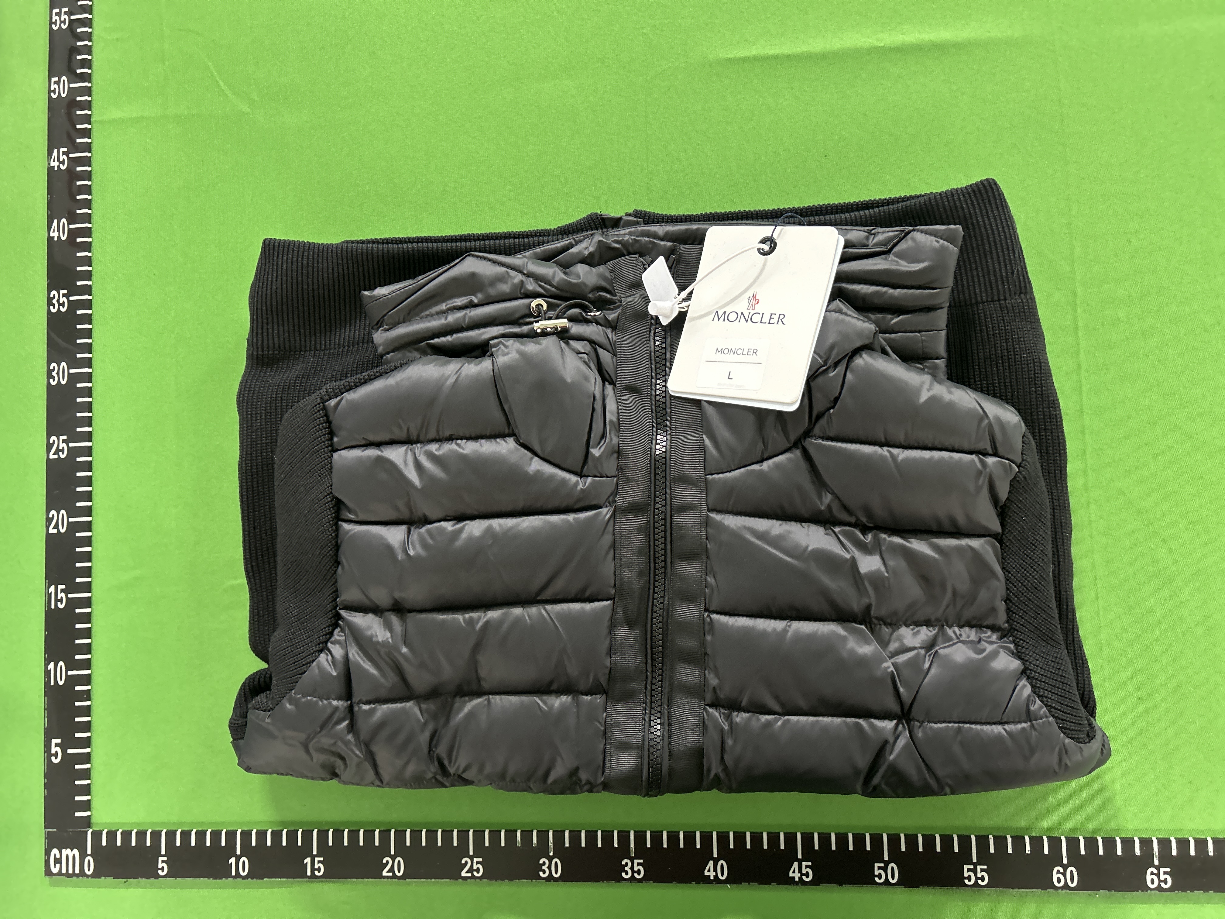 QC Photo - Knitted patchwork down jacket
