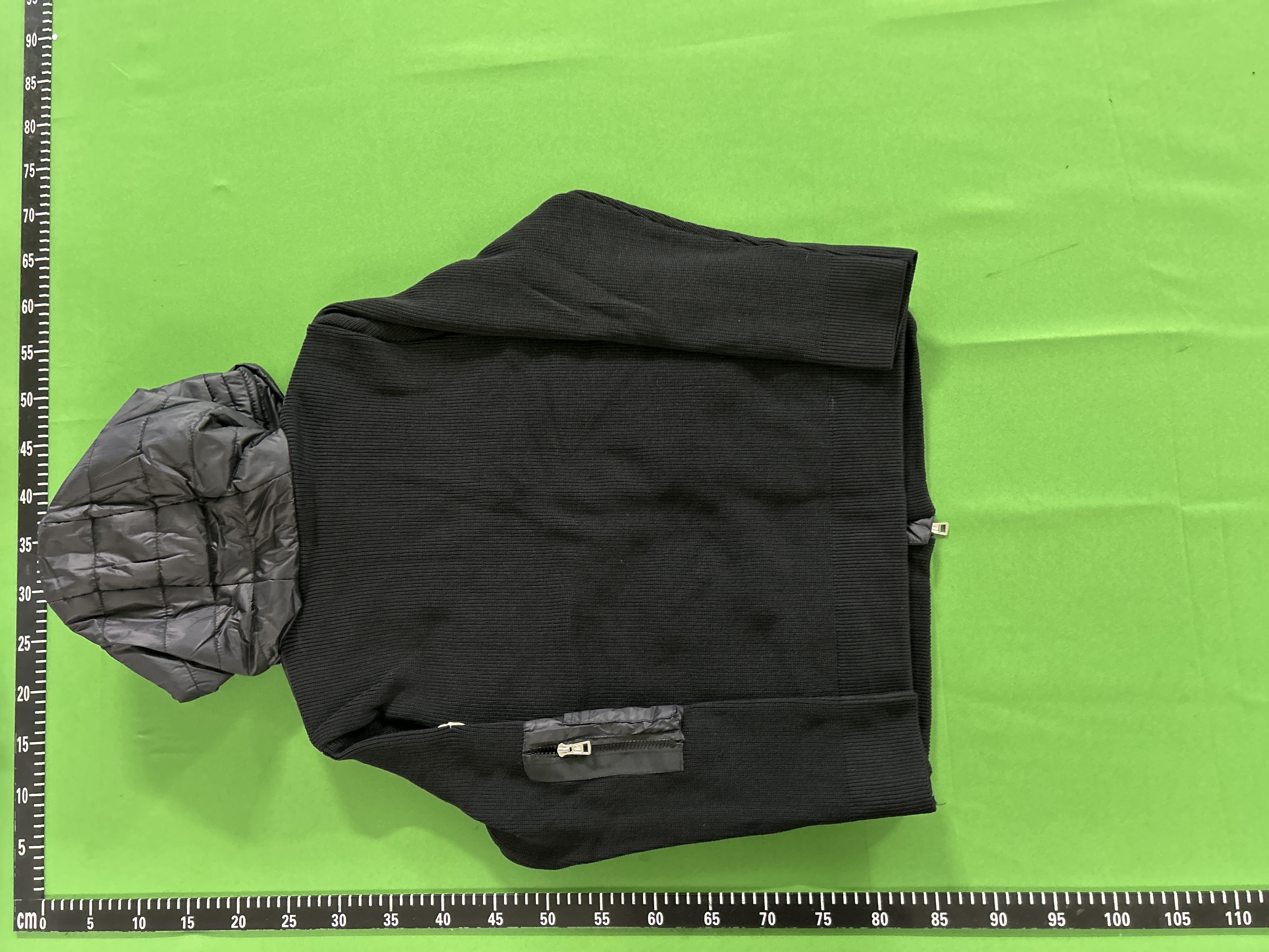 QC Photo - Knitted patchwork down jacket