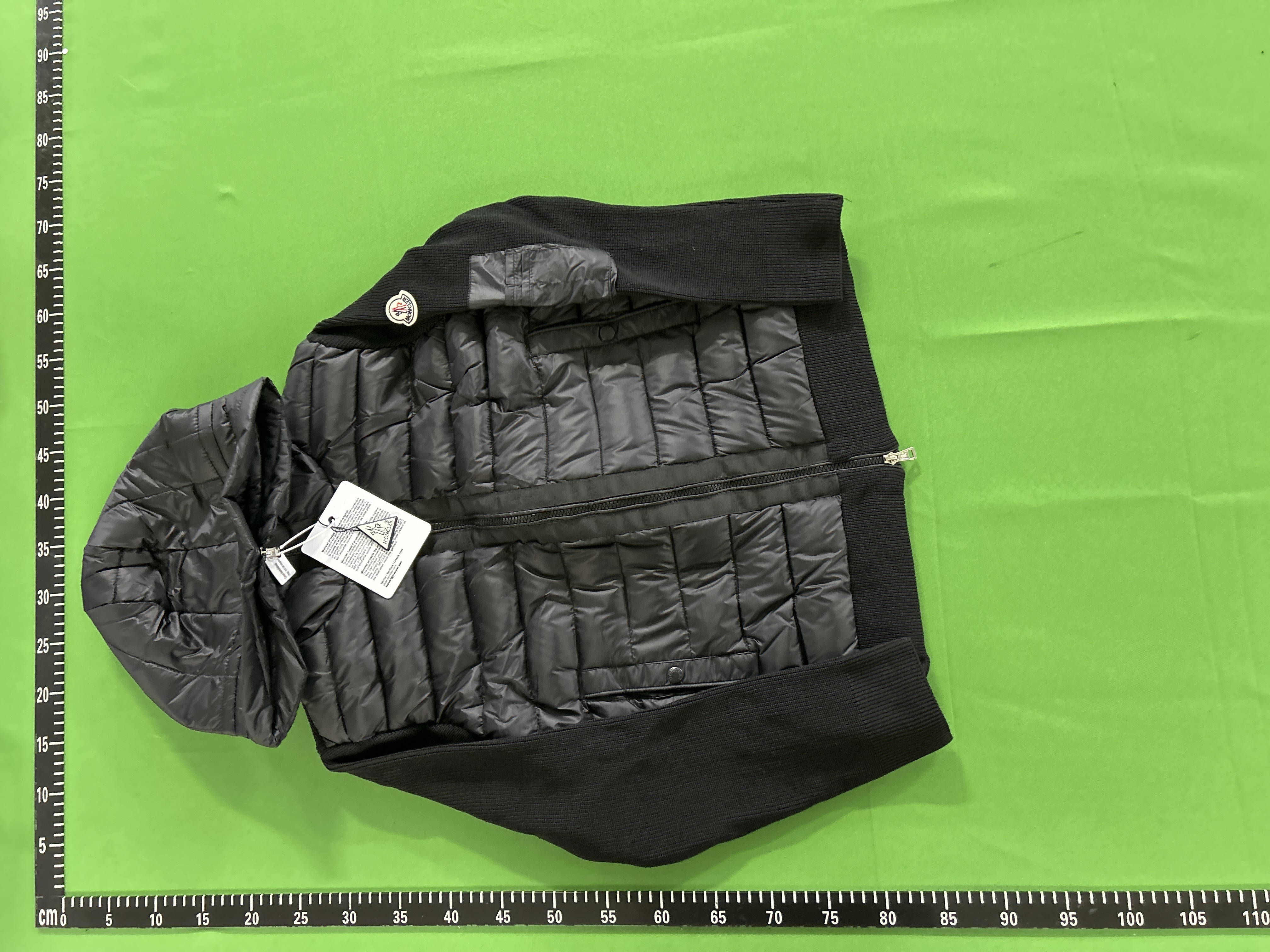 QC Photo - Knitted patchwork down jacket