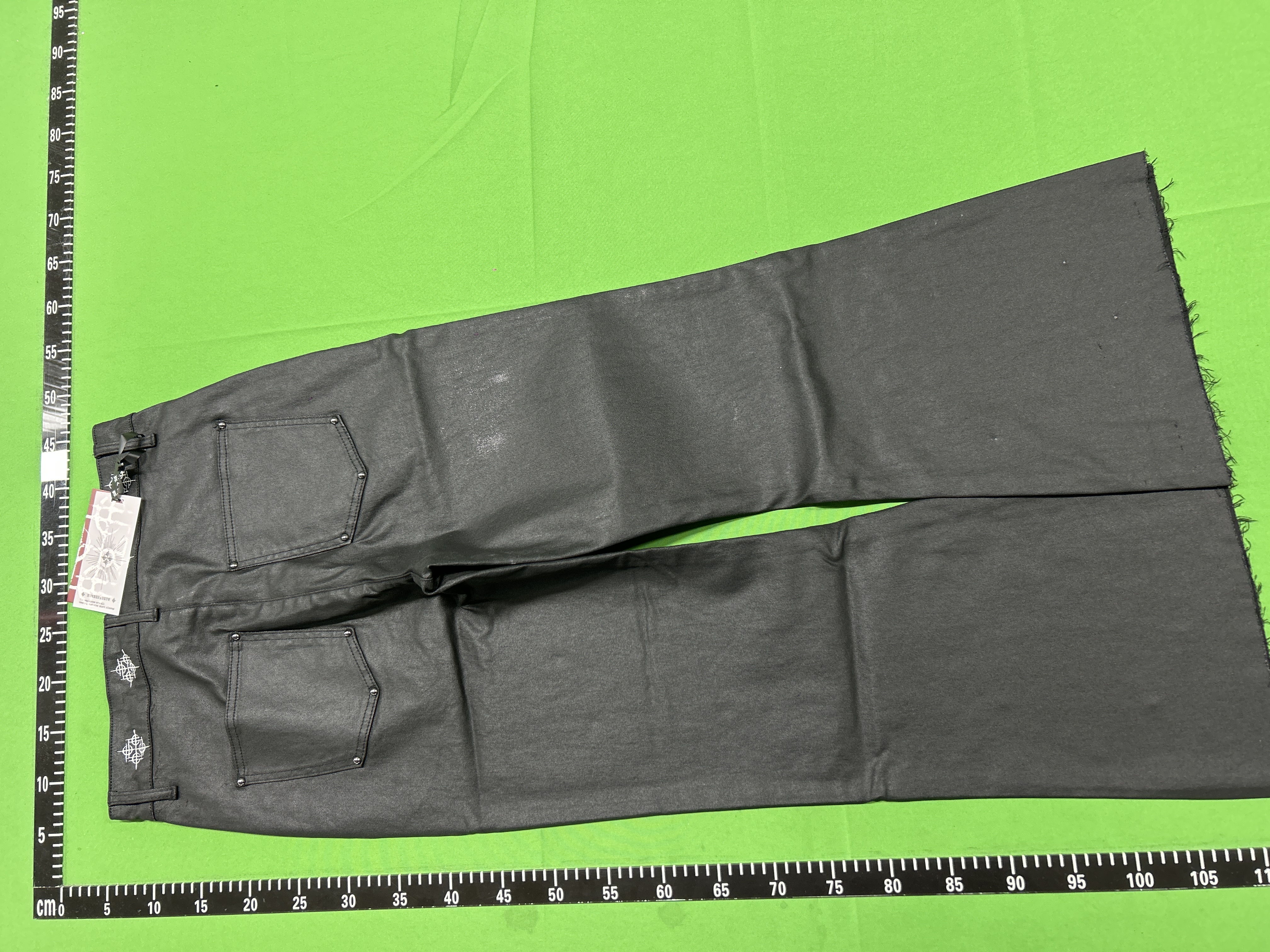 QC Photo - DETW 14oz Waxed Flared Leather Pants