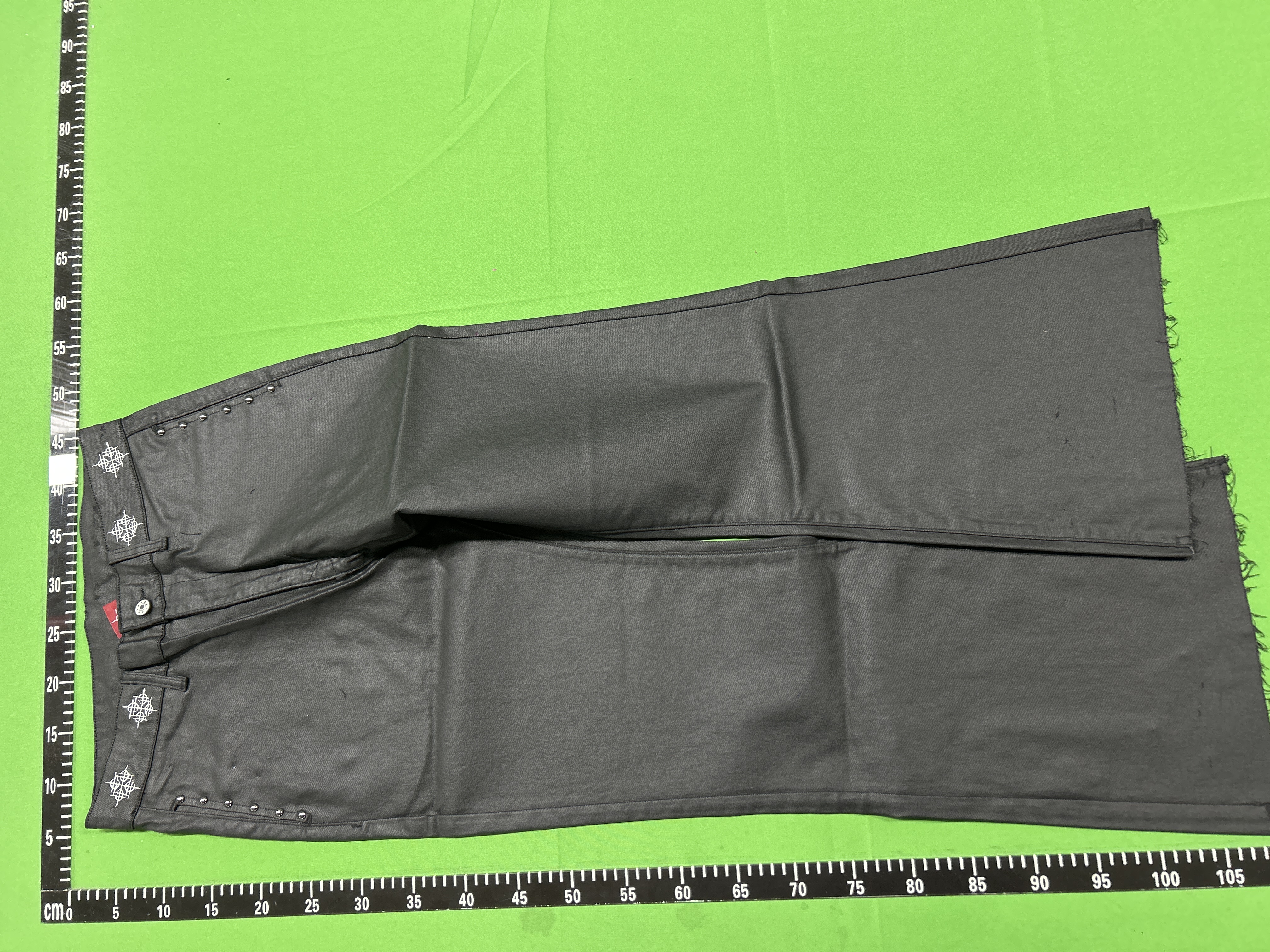 QC Photo - DETW 14oz Waxed Flared Leather Pants