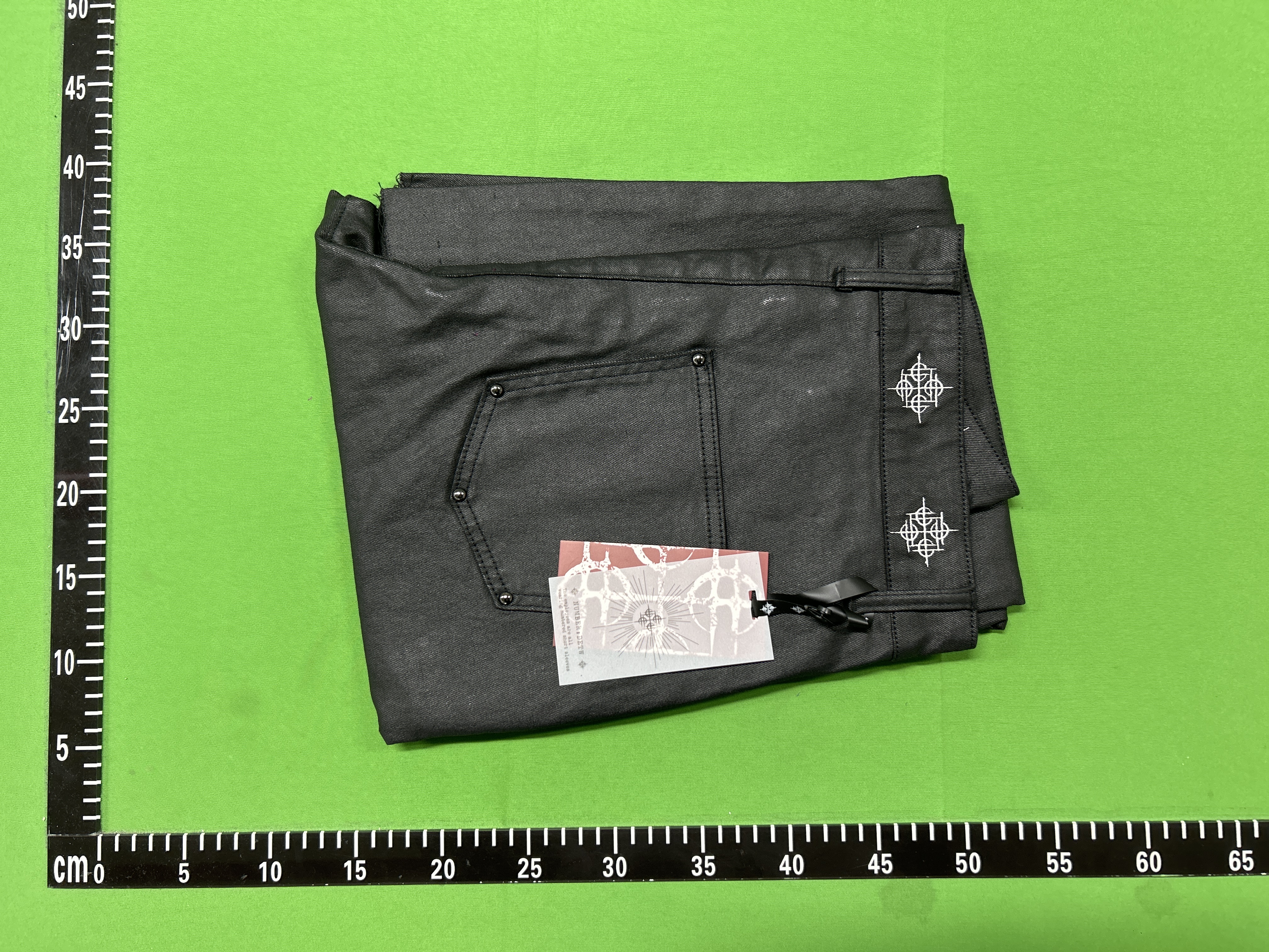 QC Photo - DETW 14oz Waxed Flared Leather Pants