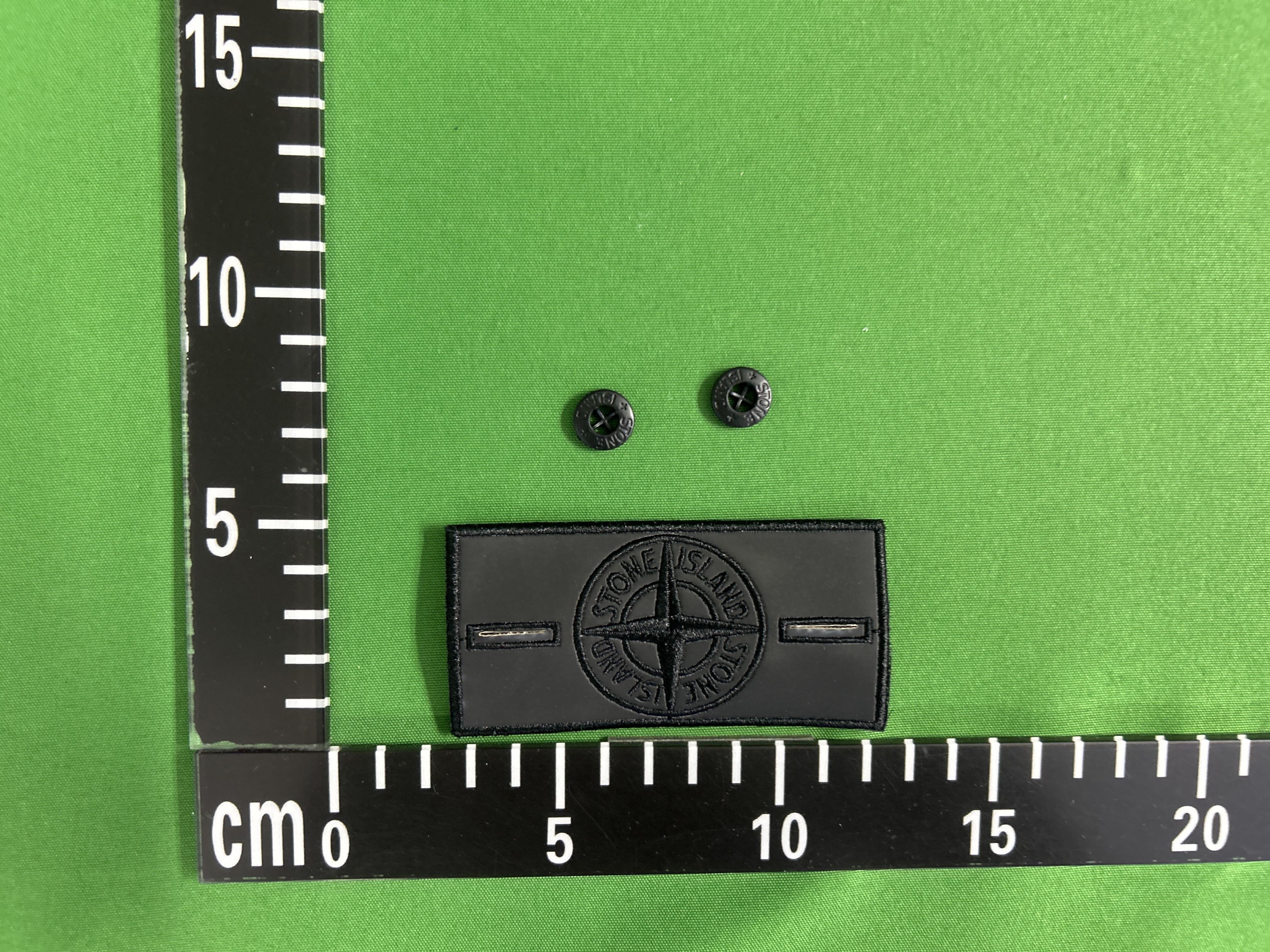 QC Photo - Heat Reactive Stone Island Badges