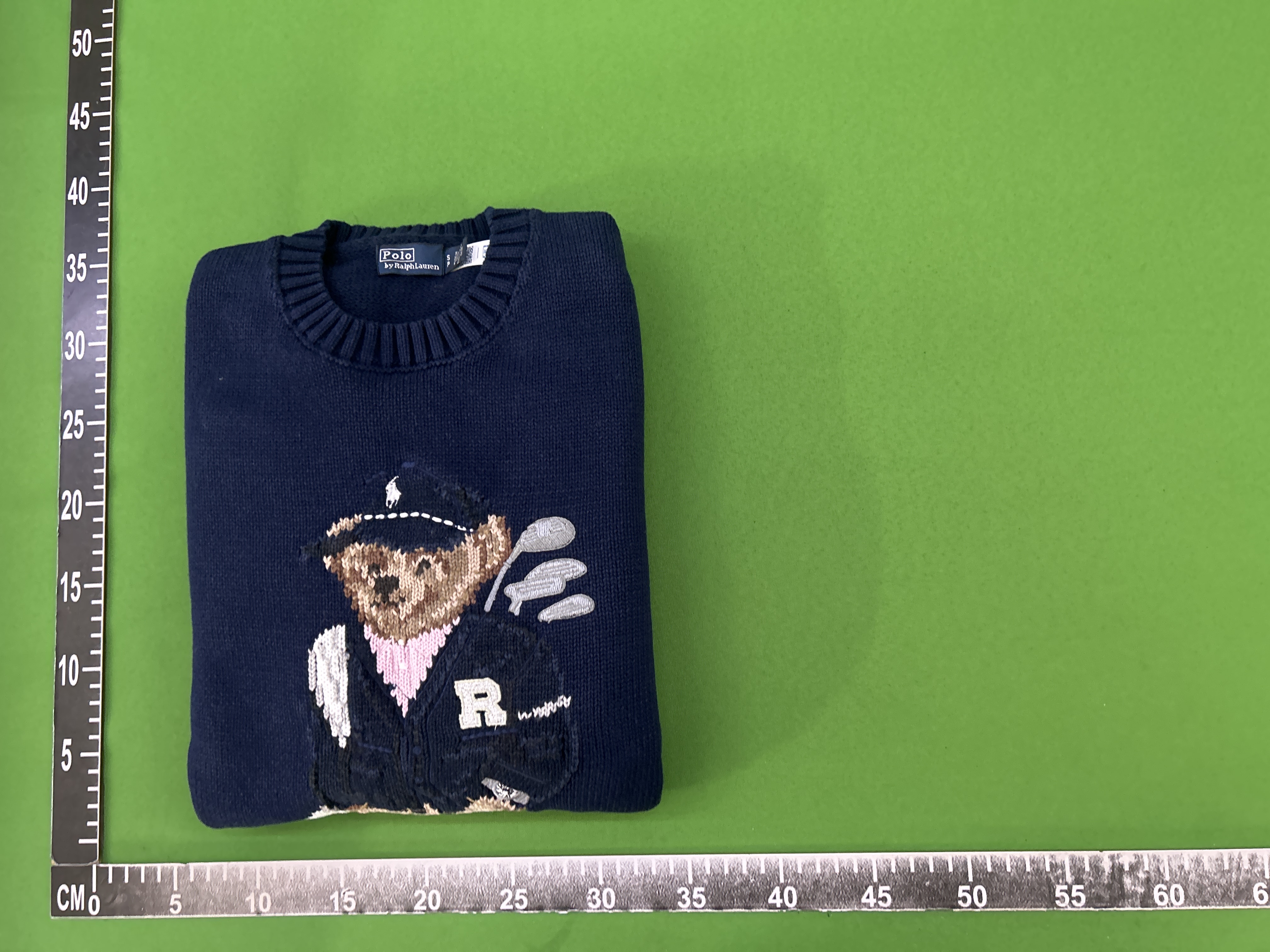 QC Photo - Polo Ralph Lauren Golf Bear Knit Sweater